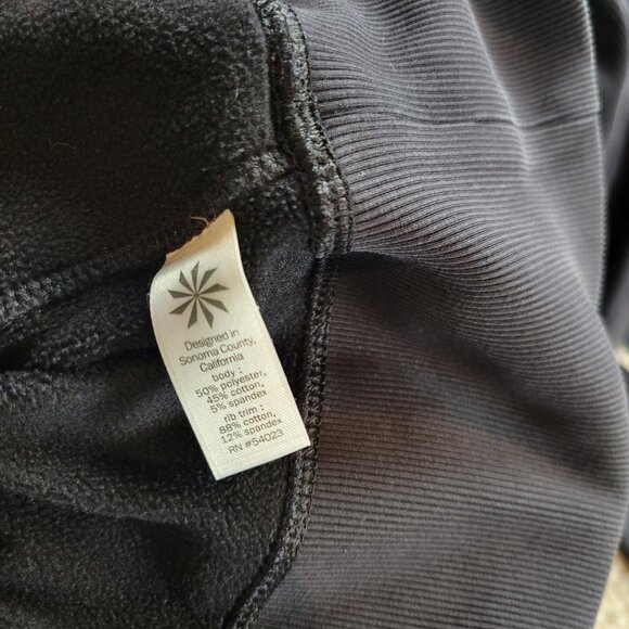 Athleta CYA Strength Hoodie Jacket Womens Large Black Athleisure Read* - Picture 9 of 11